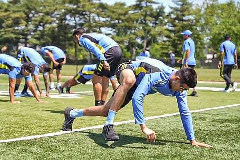 Indian Cricket Team Training in New York
